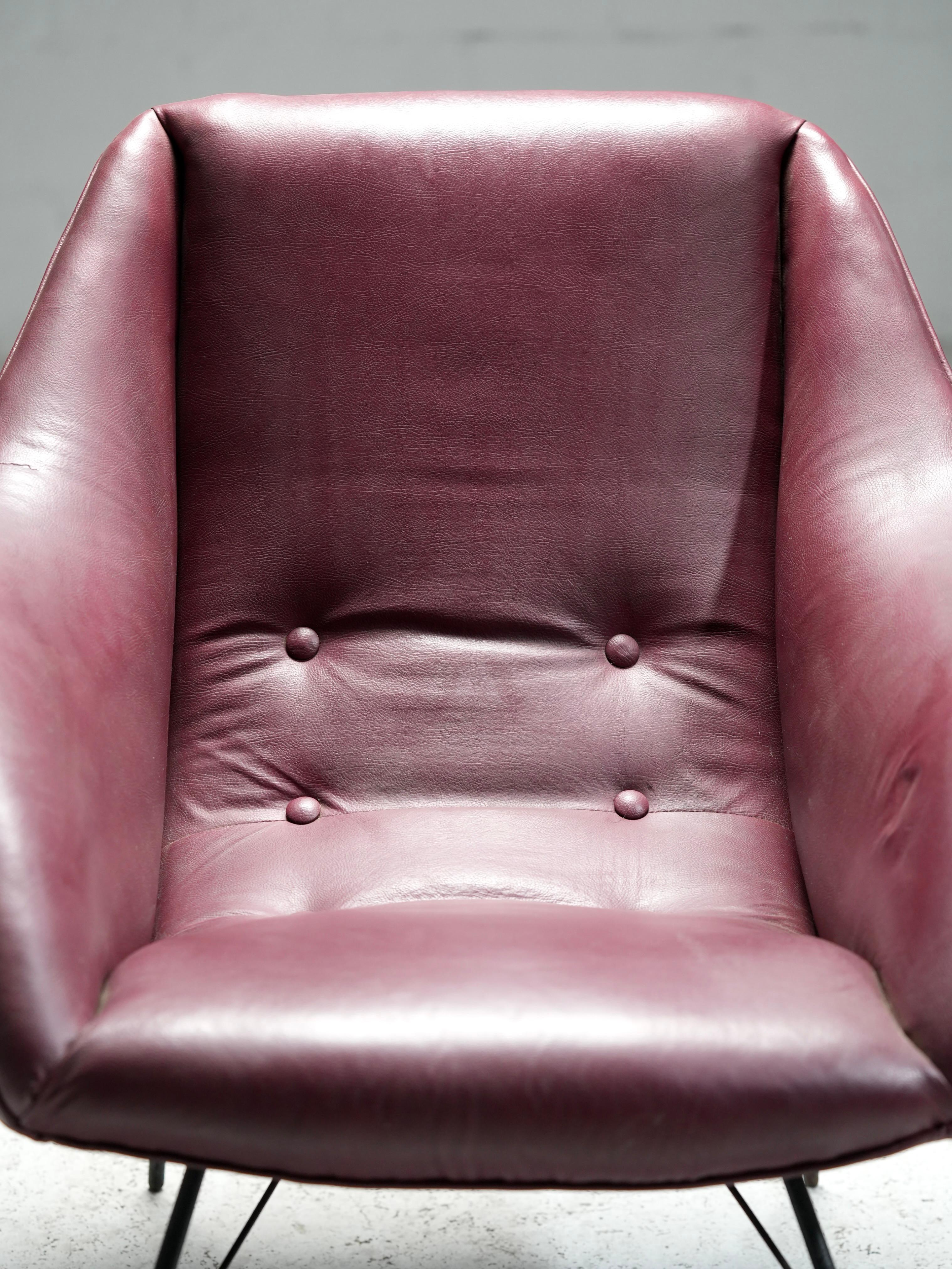 'Concha' Lounge Chair by Carlo Hauner and Martin Eisler, Brazil, 1950's In Good Condition For Sale In Uithoorn, NL