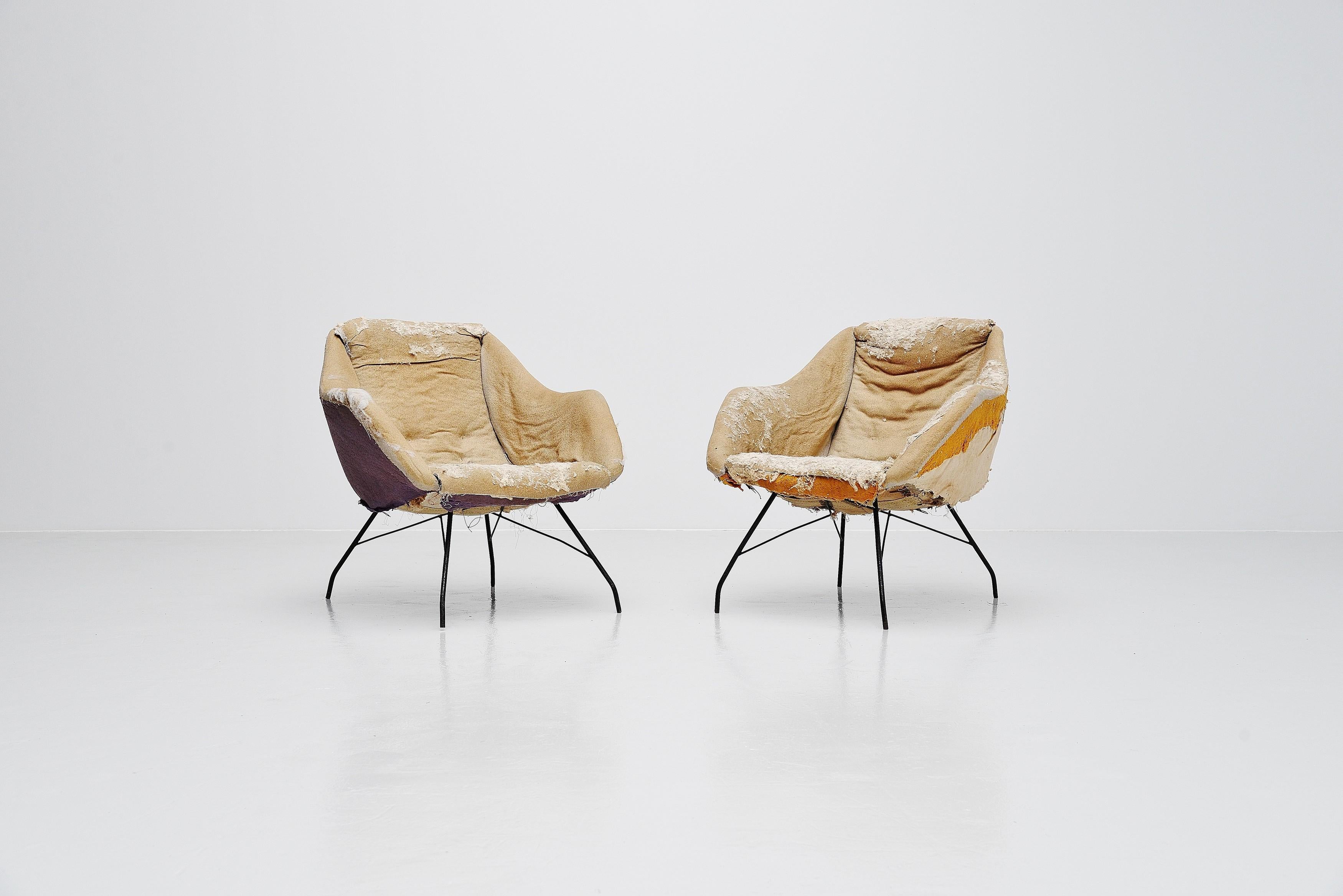 Brésilien Chaises longues Concha de Carlo Hauner Martin Eisler, Brésil, 1950 en vente