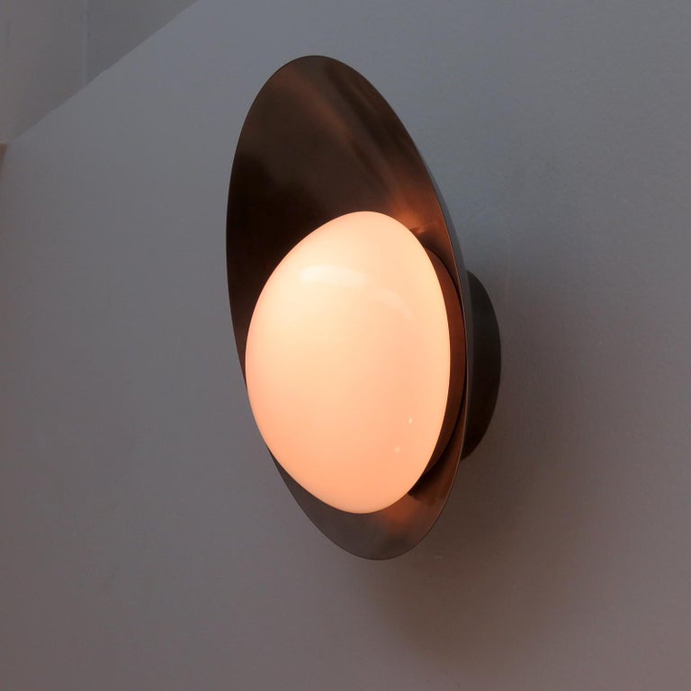 Concha Wall Lights by Gallery L7 in Tarnished Nickel Finish For Sale at ...
