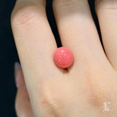 【Conchéa】5.55ct Flaming Coral Conch Pearl Gemstone