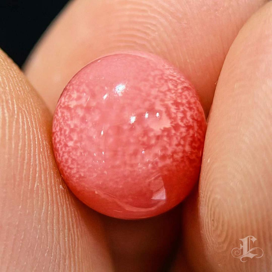Uncut 【Conchéa】5.55ct Flaming Coral Conch Pearl Gemstone For Sale