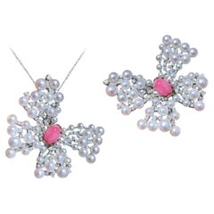 【Conchéa】Aurora Stellar Bloom Convertible 3-Way Conch Pearl Jewel - 2.4ct