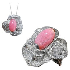 【Conchéa】Blooming Flame Convertible Conch Pearl Jewell - 3.61ct