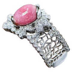 【Conchéa】Bague filigranée en perles de conque - 1.6ct