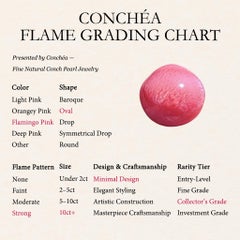 【Conchéa】Conch Pearl “Flamingo Reverie” Intense Pink Flame — 13.4 ct