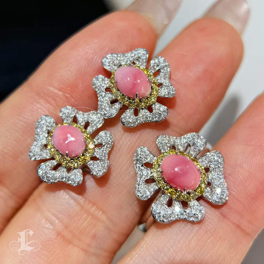 【Conchéa】 Orecchini con perle e mari del sud a doppio filo -1,55 ct in vendita 3