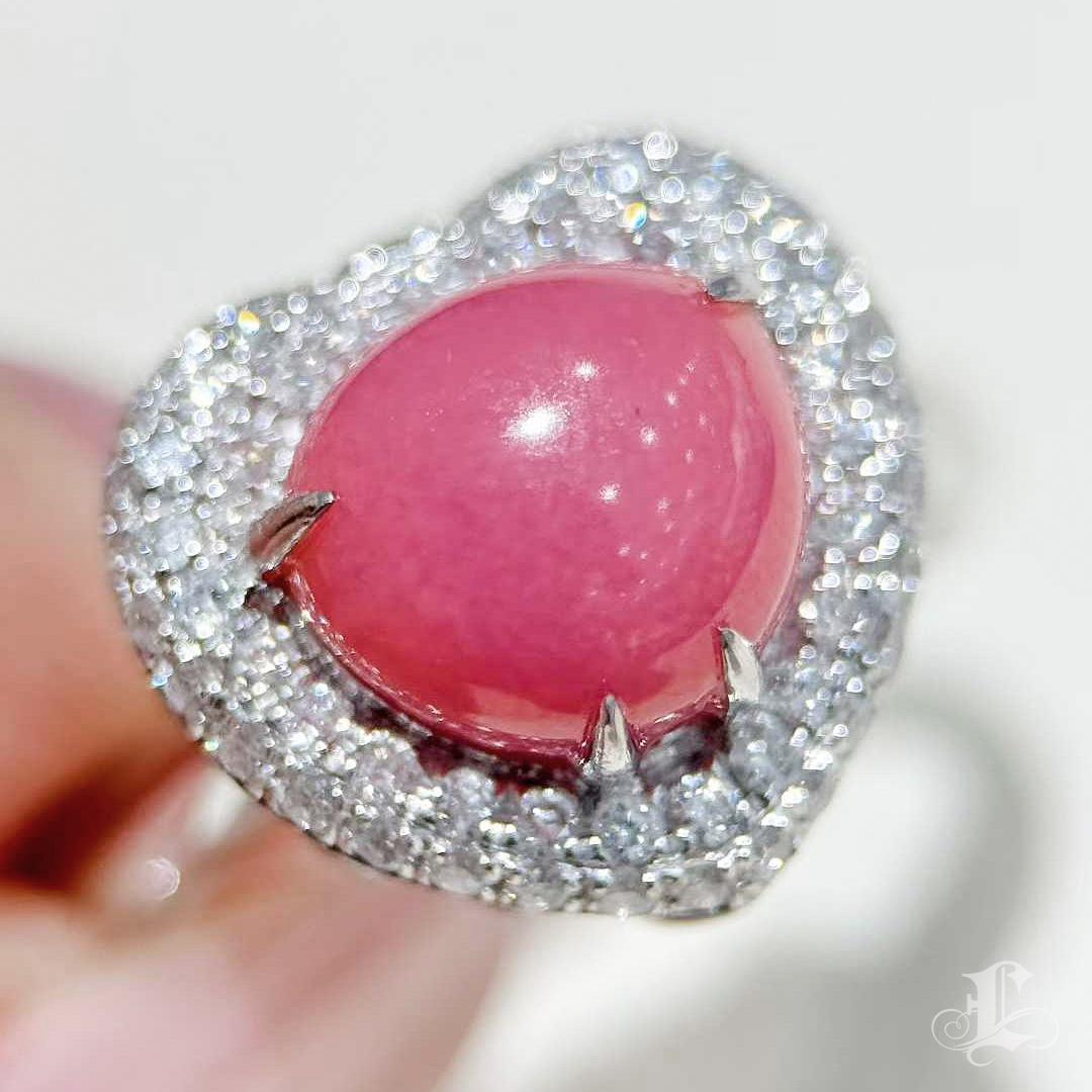【Conchéa】 Anello e ciondolo convertibile conchiglia a cuore - 3,56ct in vendita 3