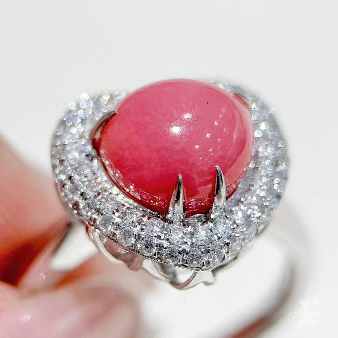 【Conchéa】 Anello e ciondolo convertibile conchiglia a cuore - 3,56ct in vendita 4