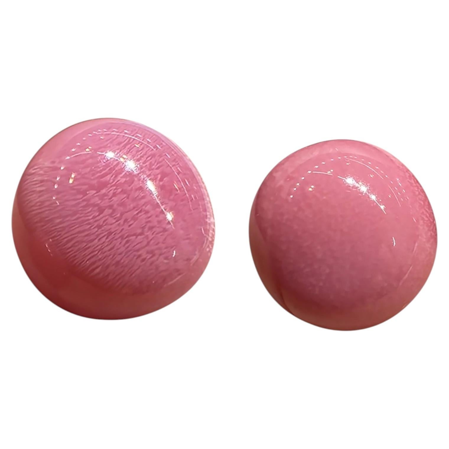 【Conchéa】Perfect Pair Flamingo Conch Pearls — 10.47 CT