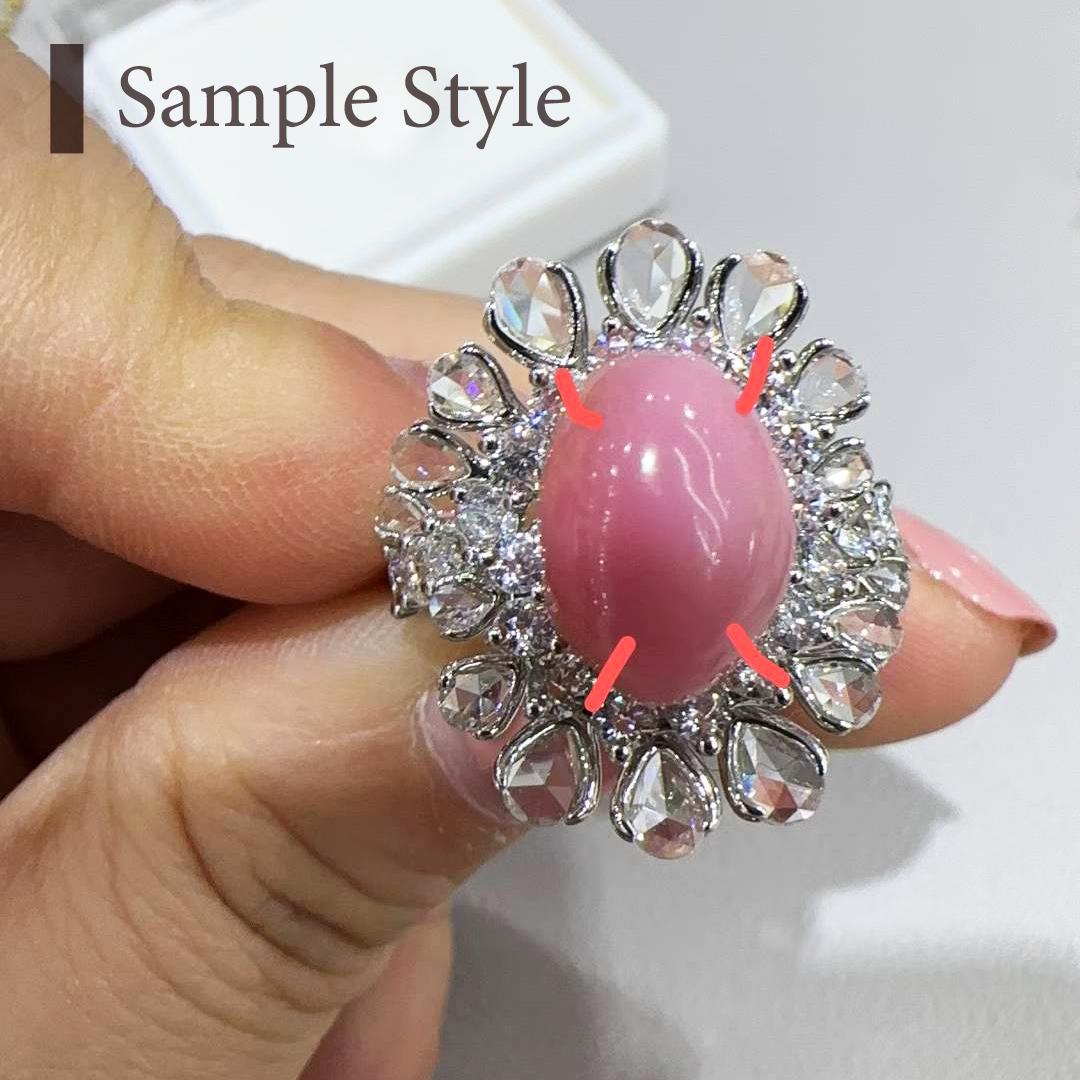 【Conchéa】Flamingo Blush Conch Pearl - 8.7ct en vente 6