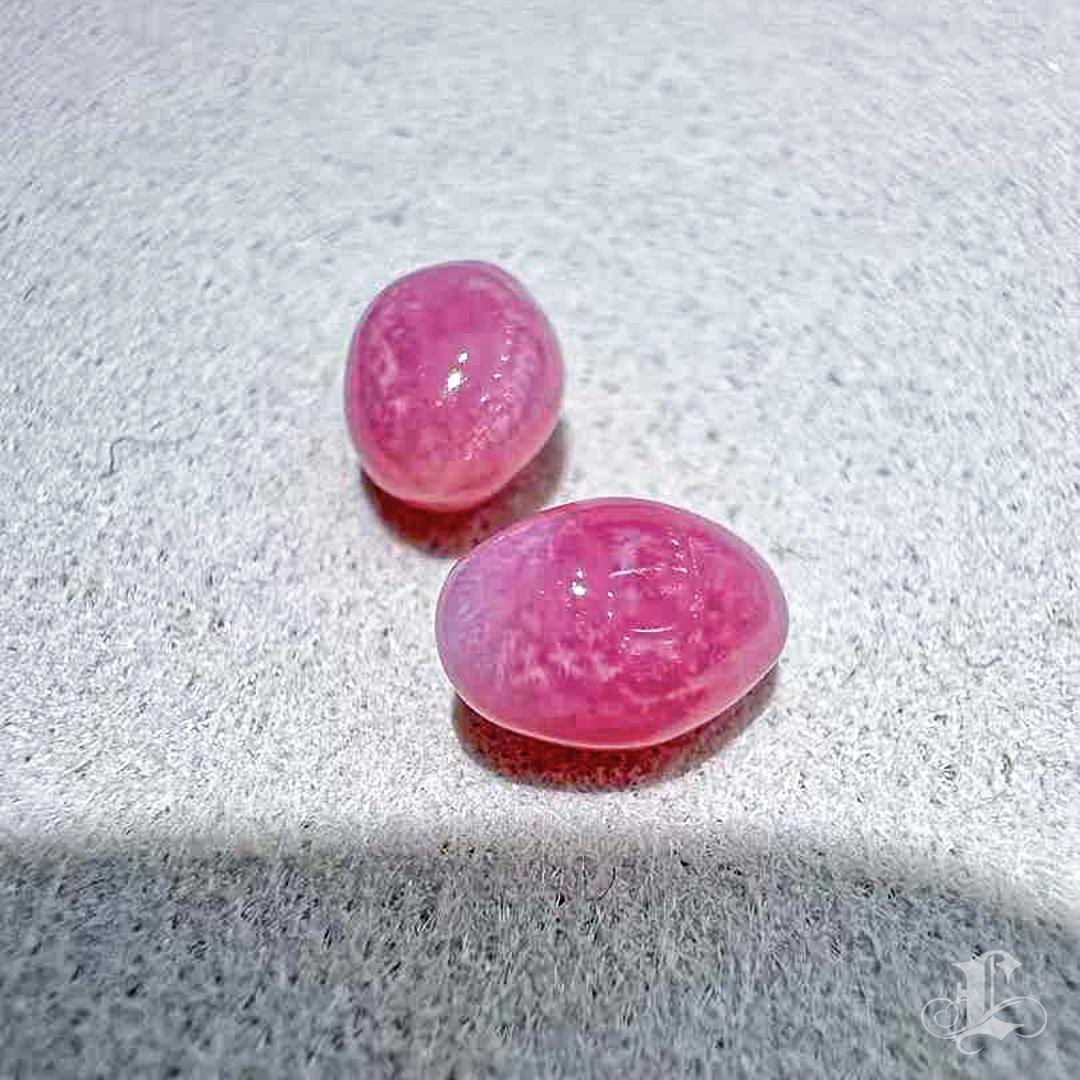 【Conchéa】Flamingo Flame Matched 2.8ct Loose Conch Pearls For Sale 6