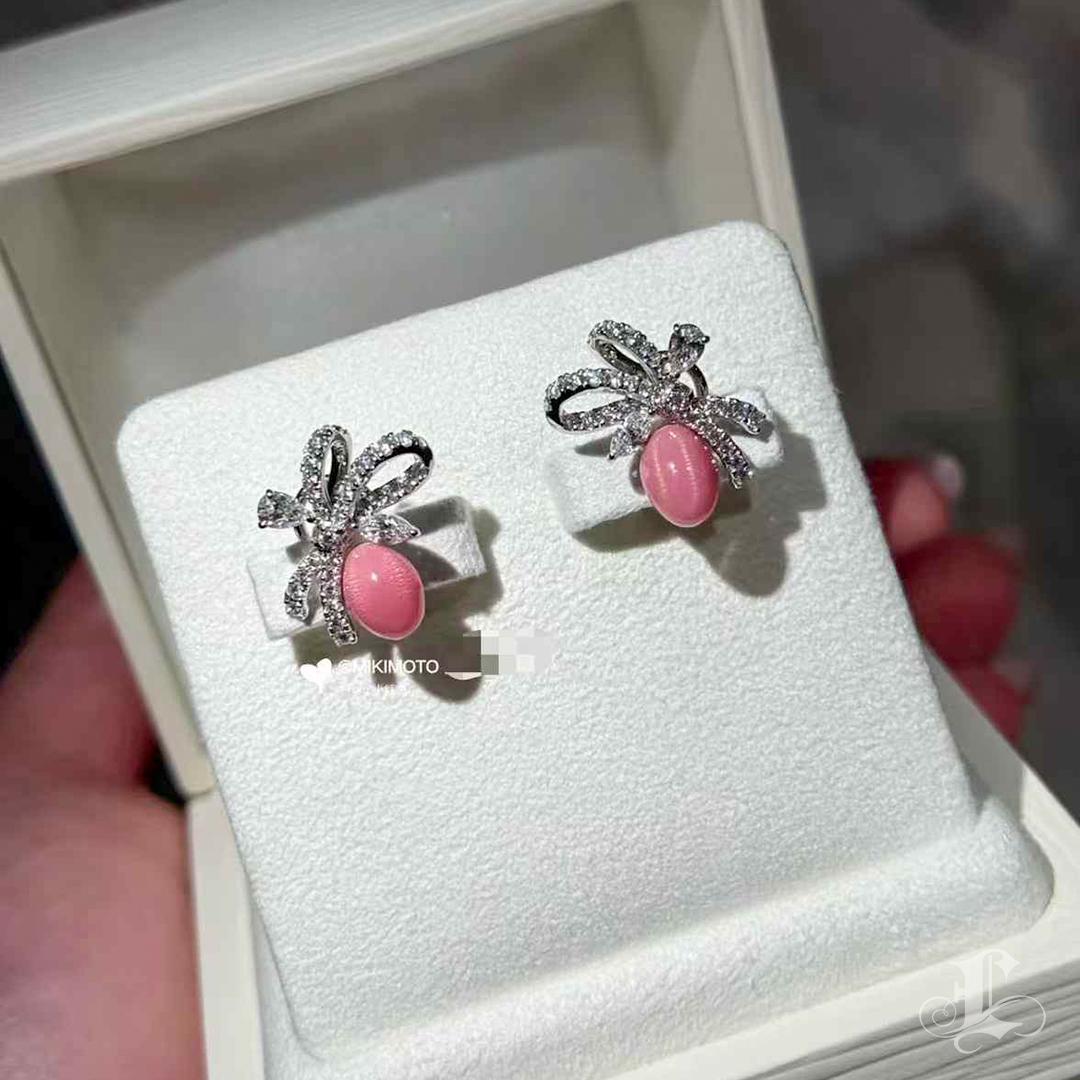 【Conchéa】Flamingo Boucles d'oreilles Bow Pearl Diamond - 2.83ct en vente 7