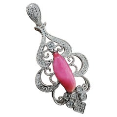 Ciondolo con diamanti e perle Pink Diamond - 2,52 carati