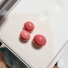 【Conchéa】Flamingo Pink Conch Pearl Trio - 7.01ct