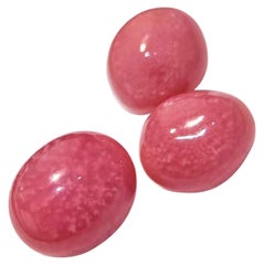 【Conchéa】Flamingo Pink Conch Pearl Trio — 7.01ct