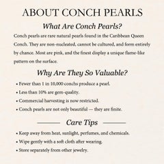 【Conchéa】Flamingo Boucles d'oreilles perle de conque naturelle diamant - 3.83 ct