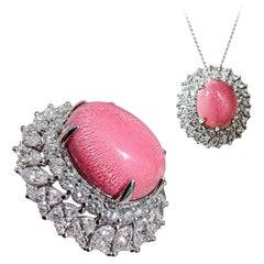 【Conchéa】Flamingo Solaris Convertible Conch Pearl Jewel — 10.26 ct