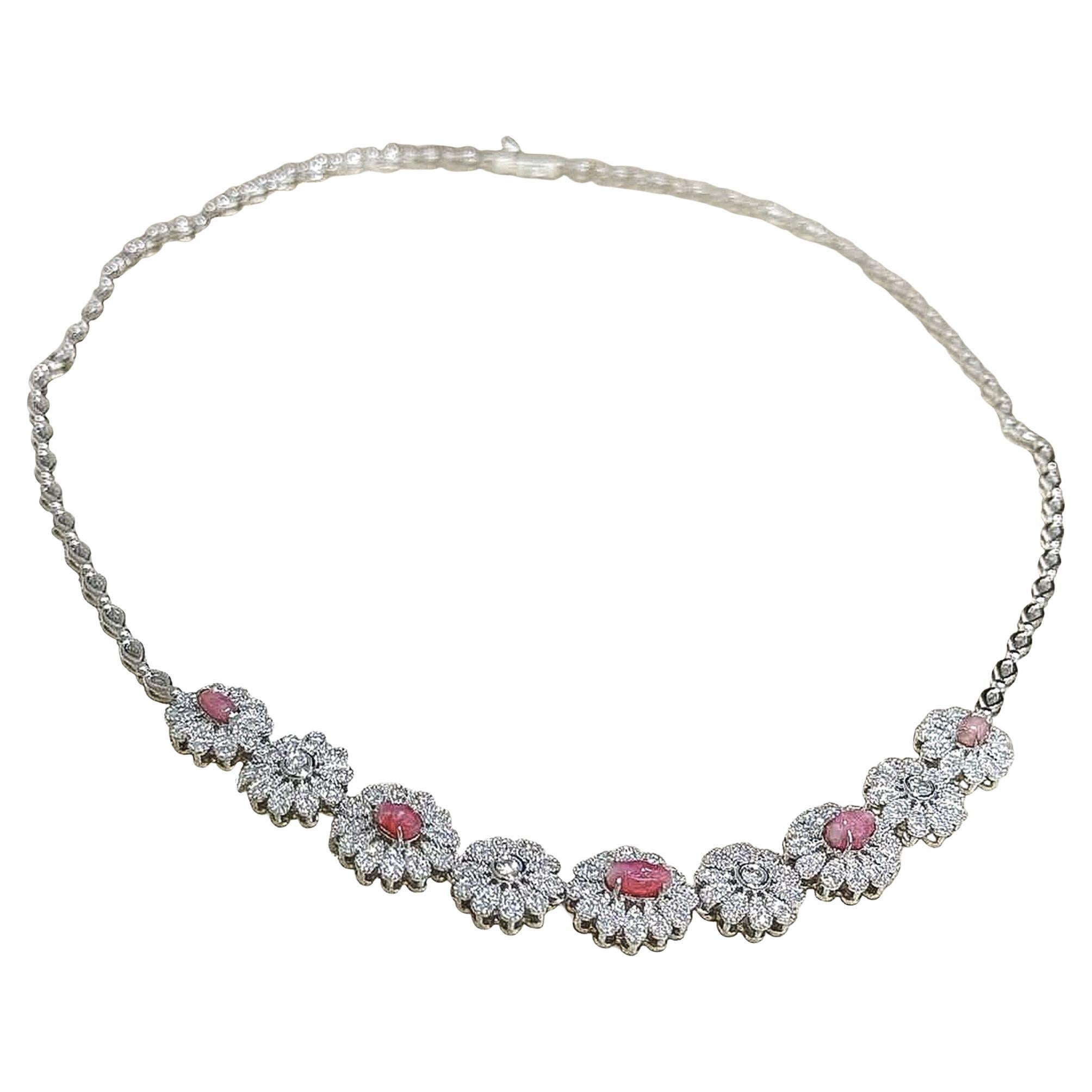 【Conchéa】Flora Royale Conch Pearl & Diamond Necklace — 2.0ct
