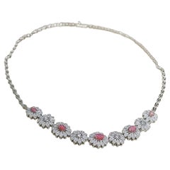 【Conchéa】Flora Collier de perles de conque et de diamants - 2.0ct