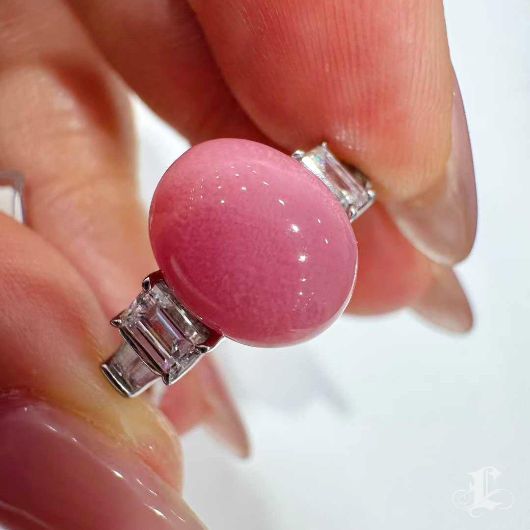 【Conchéa】Anillo de Diamantes y Perlas de Concha Llama Celestial Certificado por la GIA - 5,24ct en venta 3