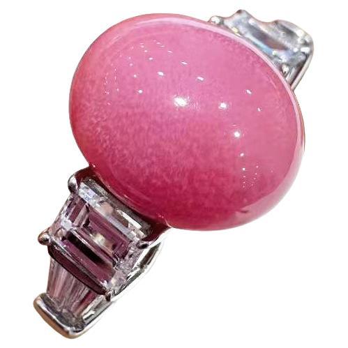 【Conchéa】Anillo de Diamantes y Perlas de Concha Llama Celestial Certificado por la GIA - 5,24ct