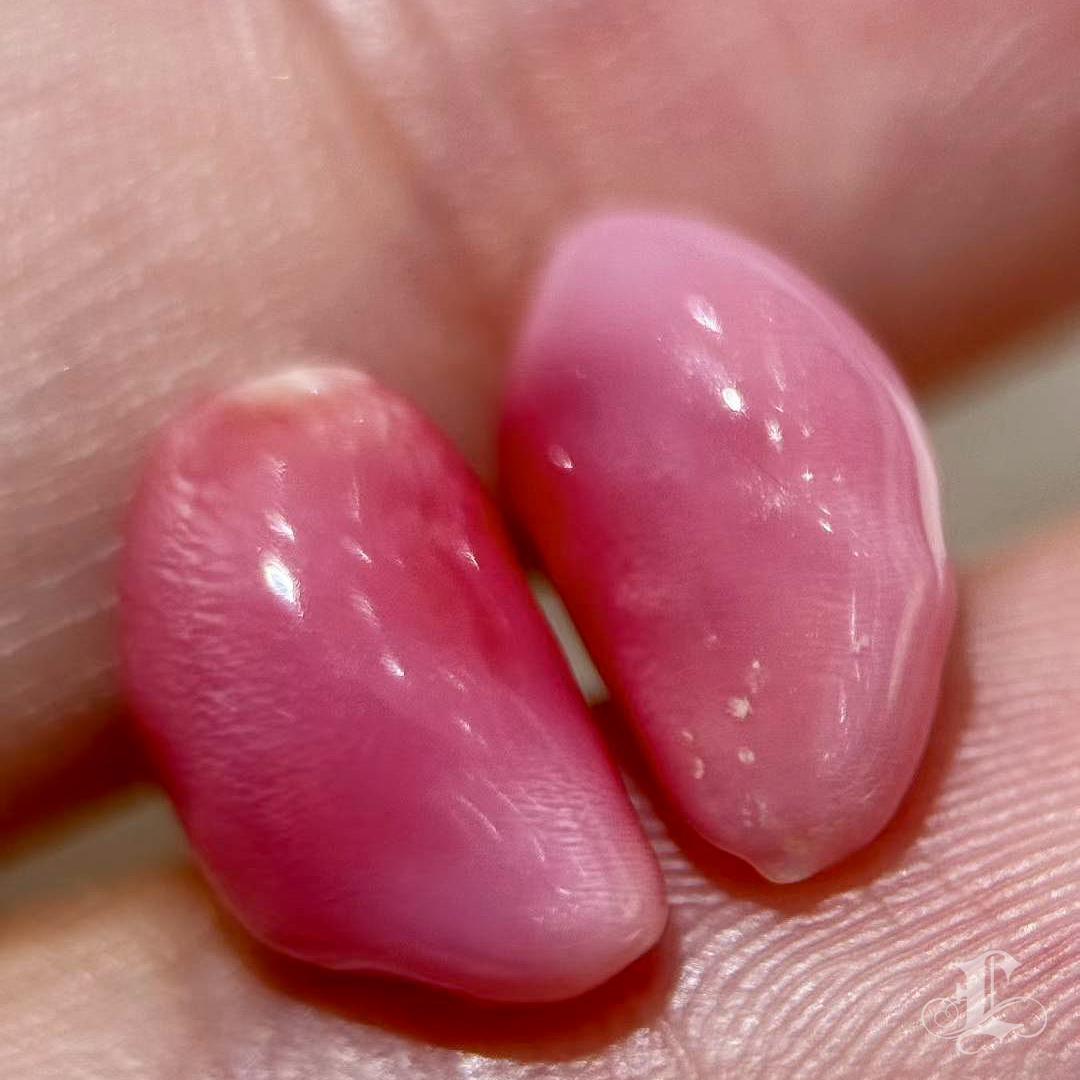 De las mujeres 【Conchéa】Par de Perlas Conchéa Rosa Llama Emparejadas - 7.1ct en venta