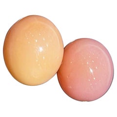 【Conchéa】Matched Pair Natural Conch Pearls in Macaron Colors — 10.86ct