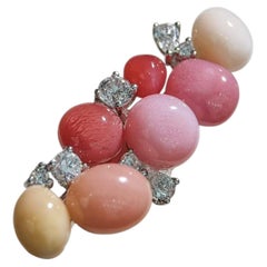 【Conchéa】Multi-Color Conch Pearl Diamond Ring — 6.03 ct