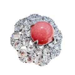 【Conchéa】Regal Bloom Conch Pearl Crown Ring — 1.55ct