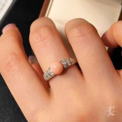 【Conchéa】GRJ Certified Salmon Flame Natural Conch Pearl Solitaire Ring — 2.43 ct