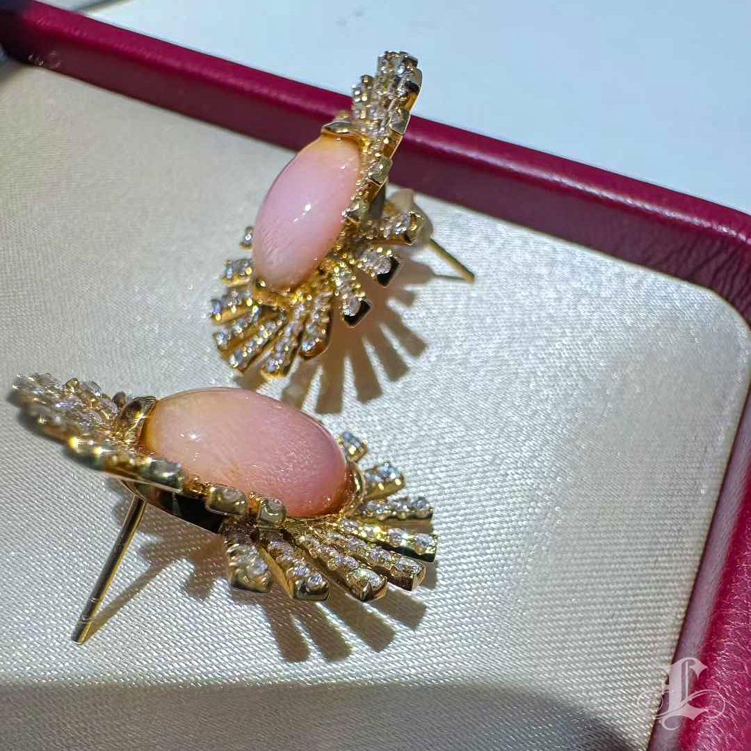 【Conchéa】Solar Bloom Conch perles et diamants - 8.3ct en vente 5