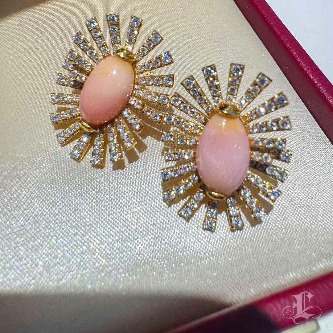 【Conchéa】Solar Bloom Conch perles et diamants - 8.3ct en vente 4