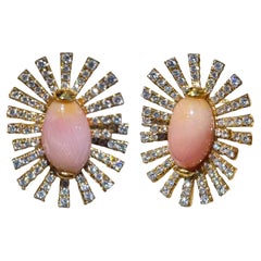 【Conchéa】Solar Bloom Conch perles et diamants - 8.3ct