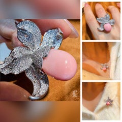 【Conchéa】Obra maestra de perlas de concha convertibles de grado tesoro - 12,85 ct