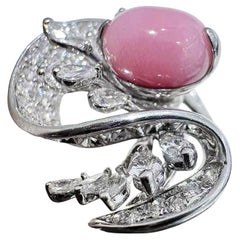 【Conchéa】 Anello di perle e diamanti Whispering Bloom Conch - 2,6ct