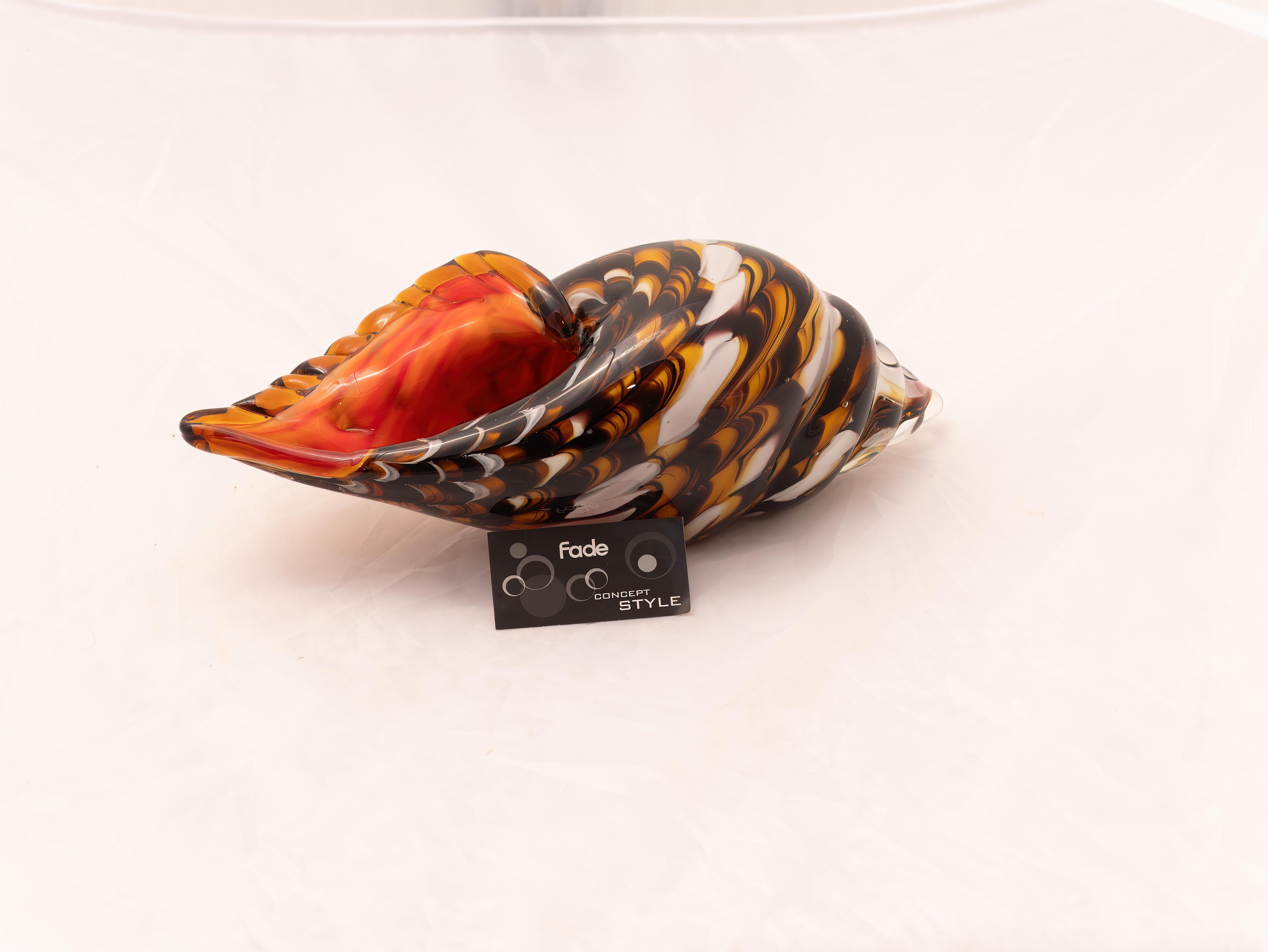 Murano glass furnishing shell, 1960s For Sale 2
