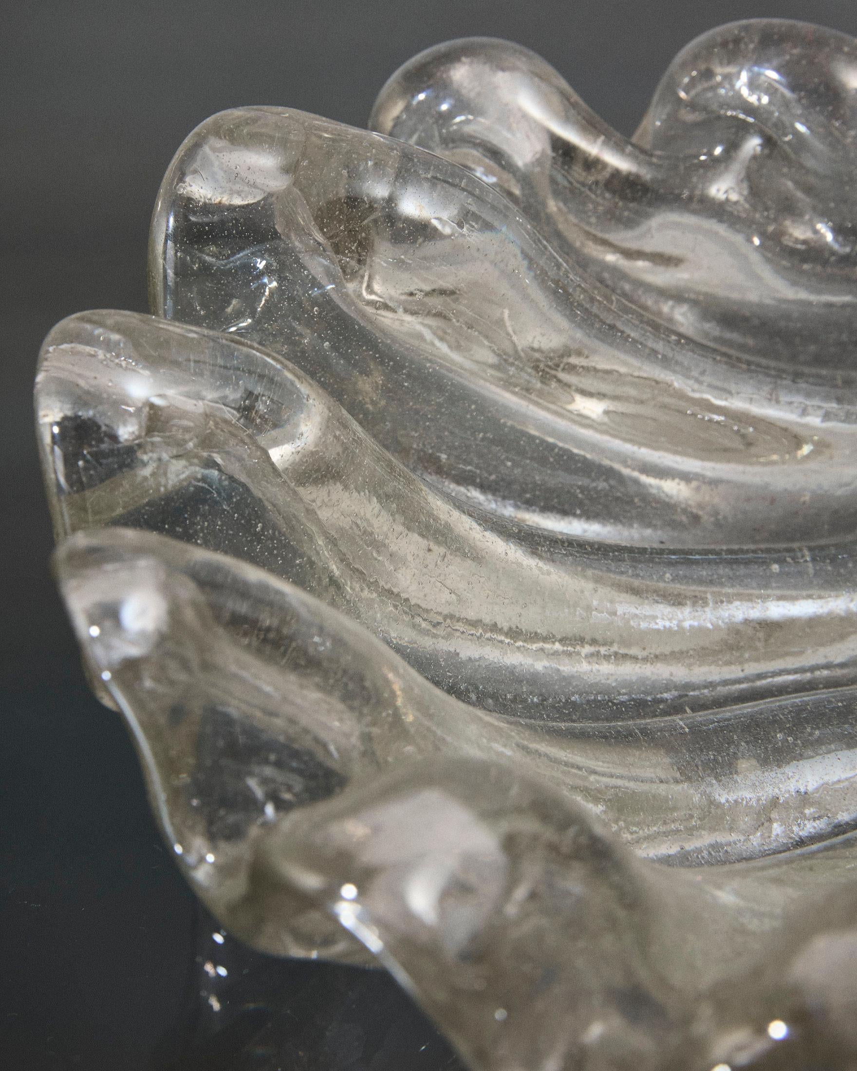 Coquille en verre de Murano à grosses côtes, Barovier&Toso, Italie en vente 6