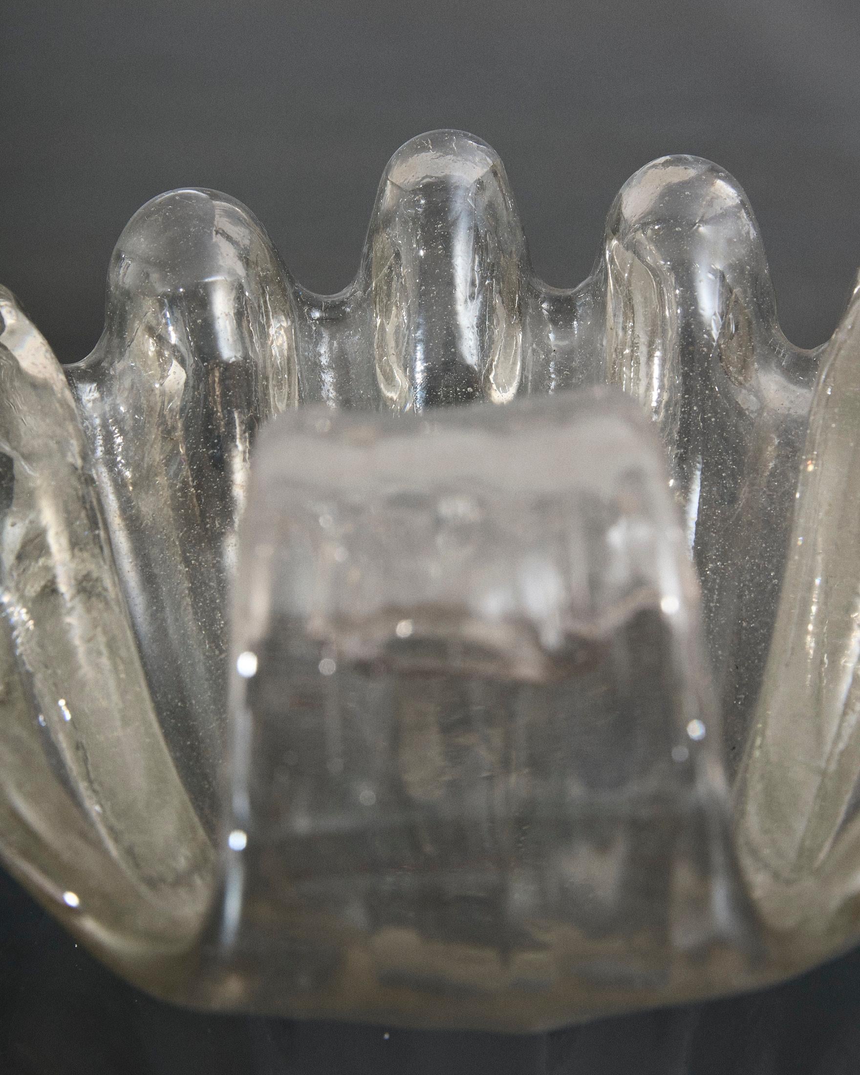 Coquille en verre de Murano à grosses côtes, Barovier&Toso, Italie en vente 7