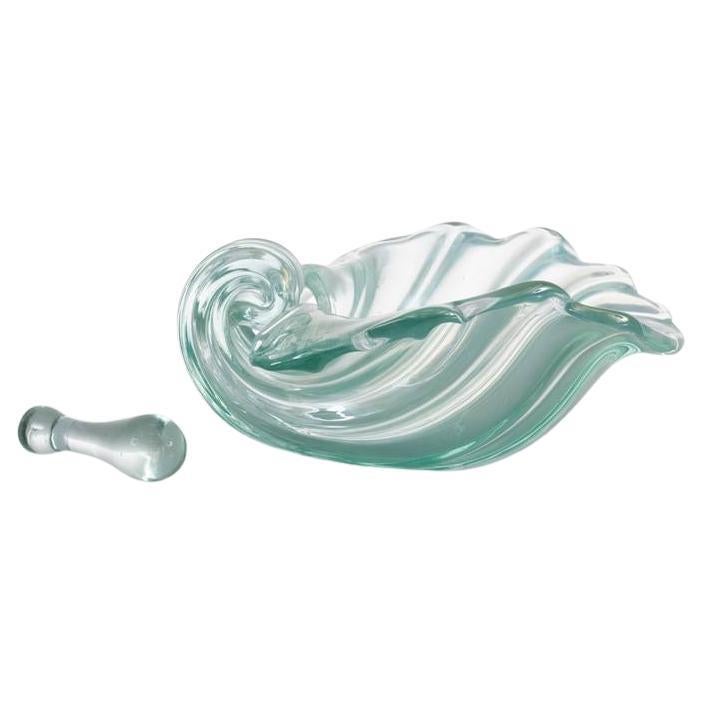 Muranoglasschale Archimede Seguso aus der Mitte des letzten Jahrhunderts.