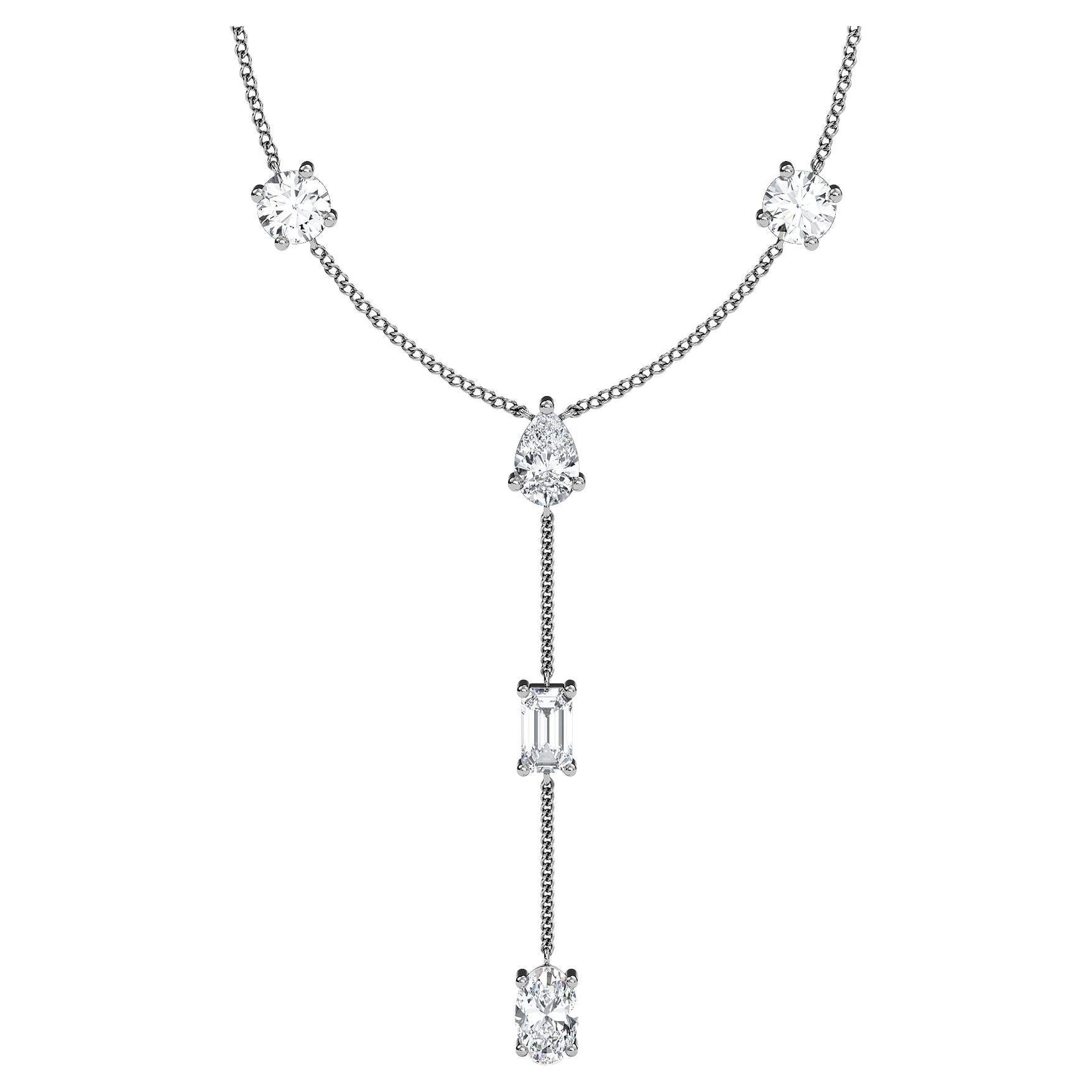 Concoction Lariat Median Necklace by Rupali Adani Fine Jewellery For Sale