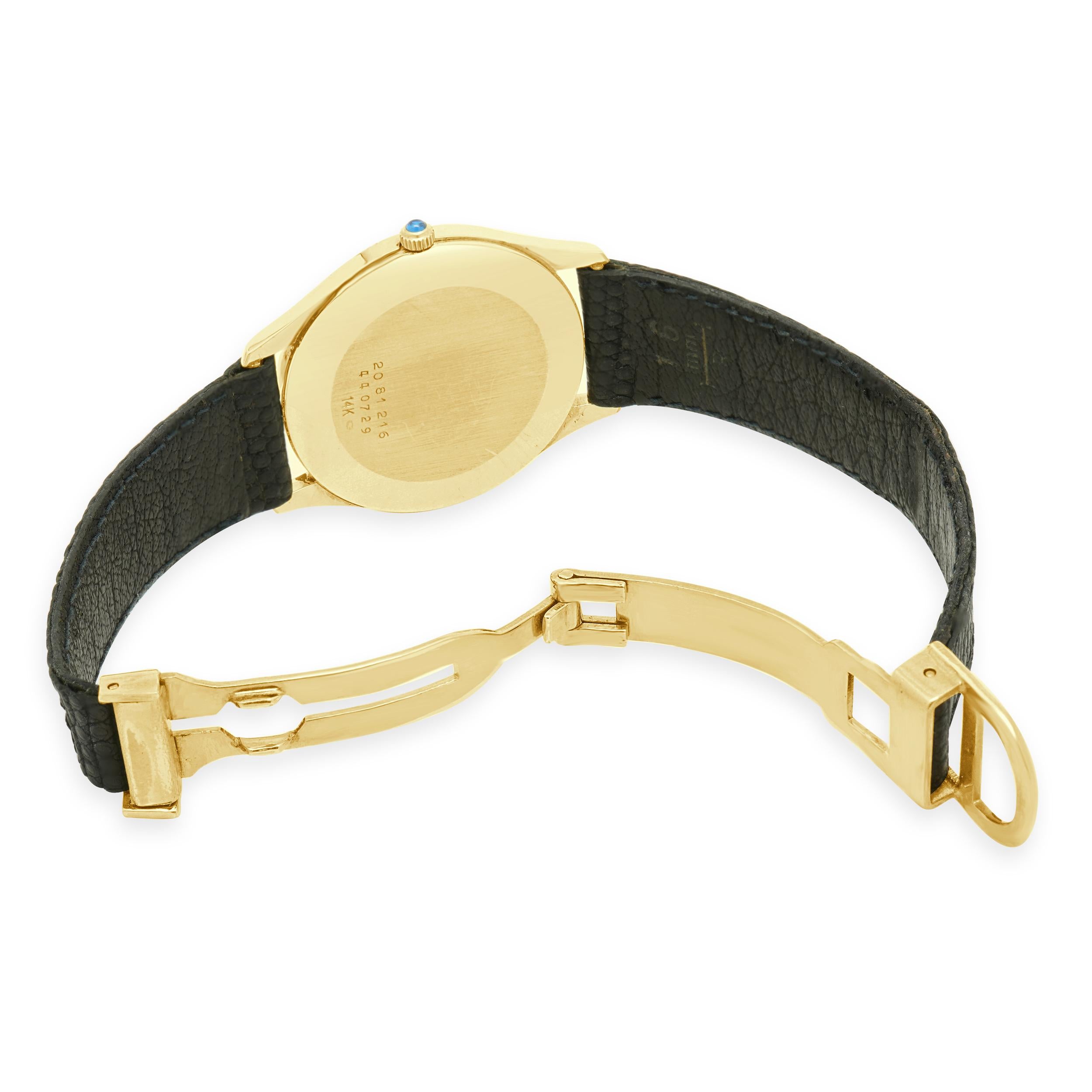 Concord 14 Karat Yellow Gold Ultrathin 34MM im Zustand „Hervorragend“ im Angebot in Scottsdale, AZ
