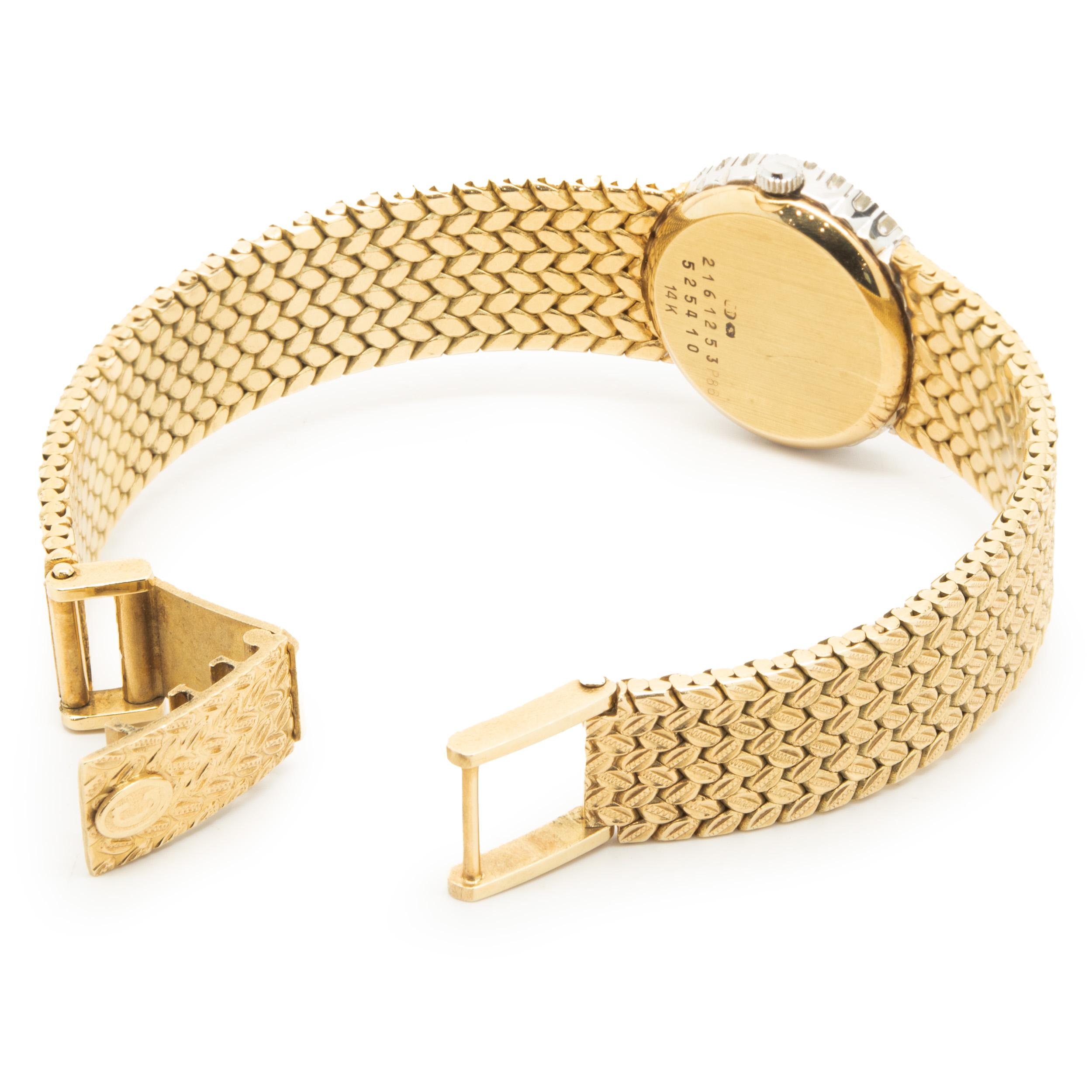 Concord Watch in oro giallo 14 carati con diamanti d'epoca In condizioni buone a Scottsdale, AZ