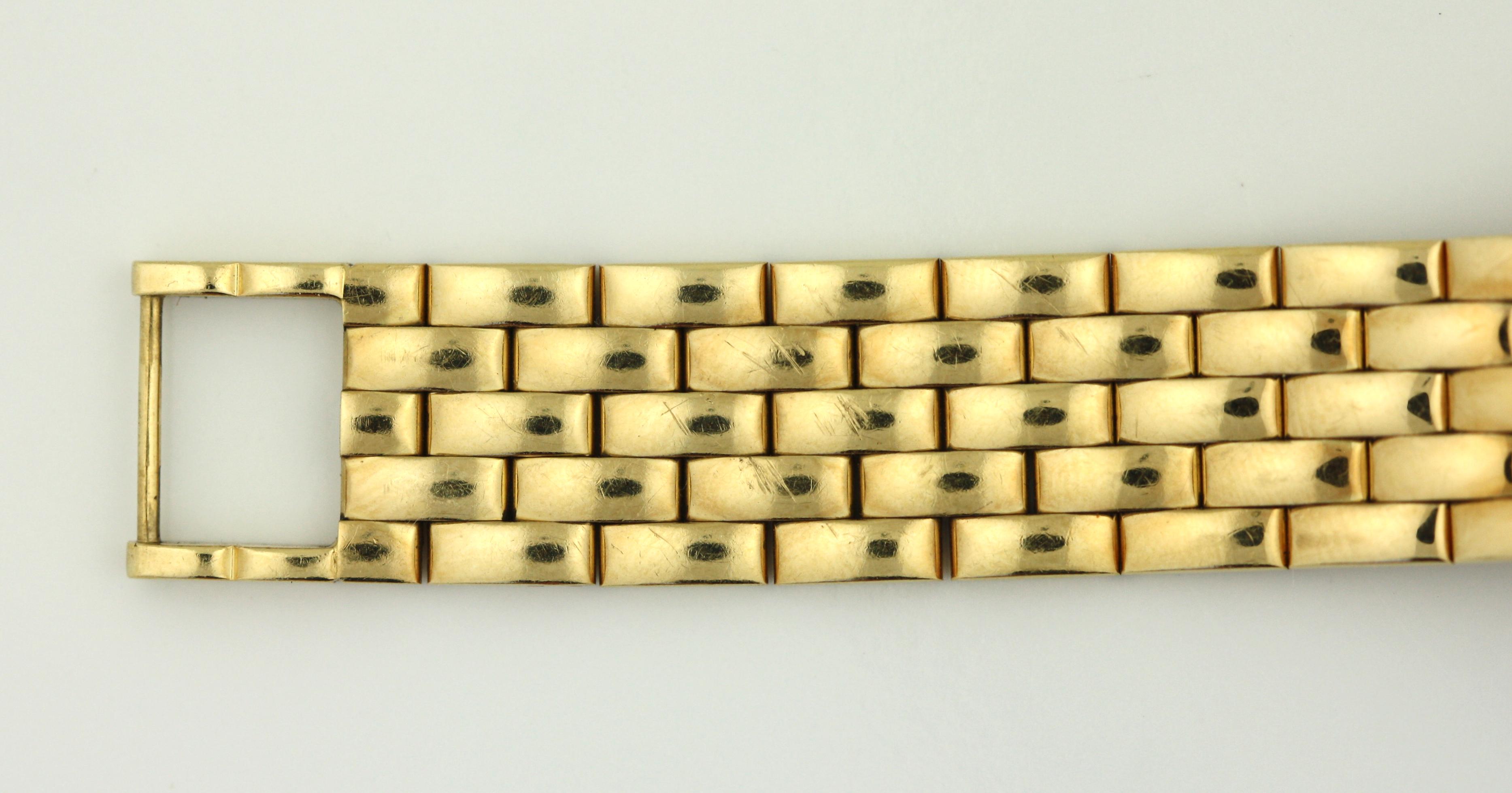 Bead Concord 14K Yellow Gold Diamond Bezel Wristwatch For Sale