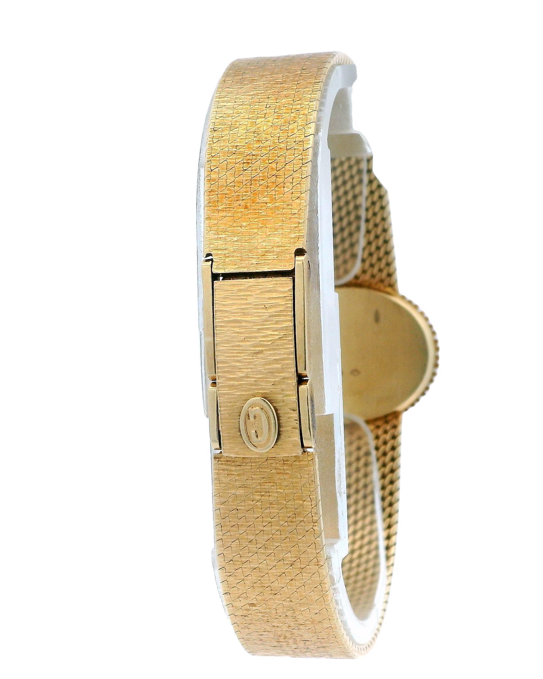 Concord 14K Gelbgold Diamant-Quarz-Damenuhr im Angebot 5