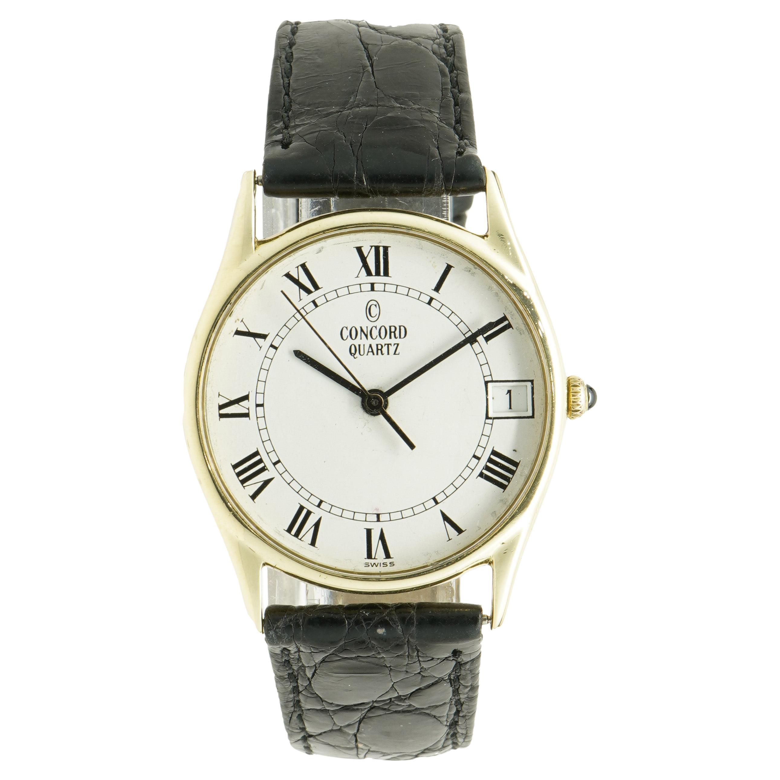 Concord 14k Yellow Gold Dress Watch Men’s For Sale