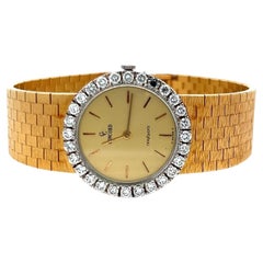Concord 1.56 Carat Round Brilliant F VS Diamond 18 Karat Yellow Gold Wrist Watch
