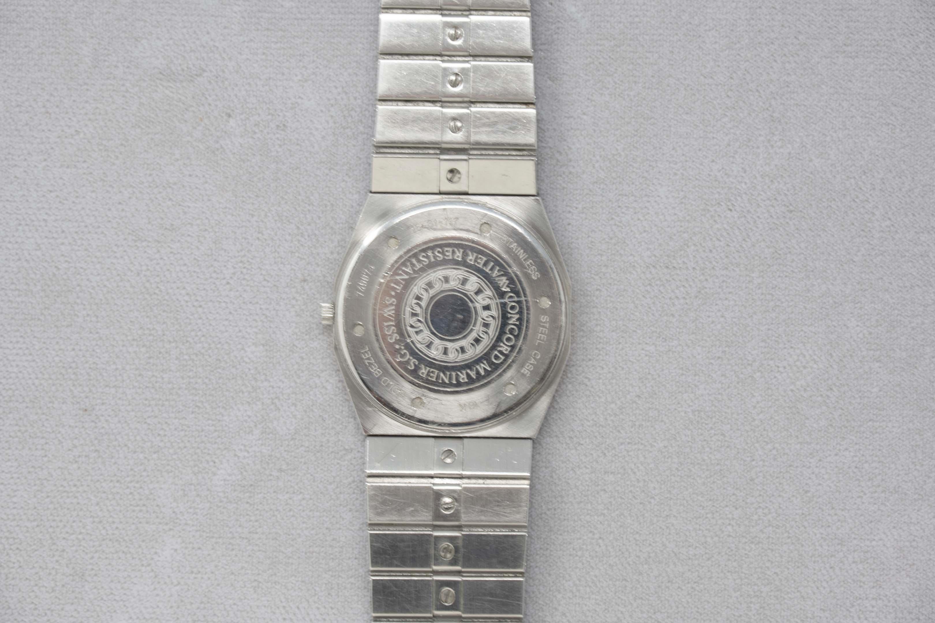 Concord 18k & Stainless Steel Mariner S.G. Men's Quartz Watch In Good Condition For Sale In Montreal, QC