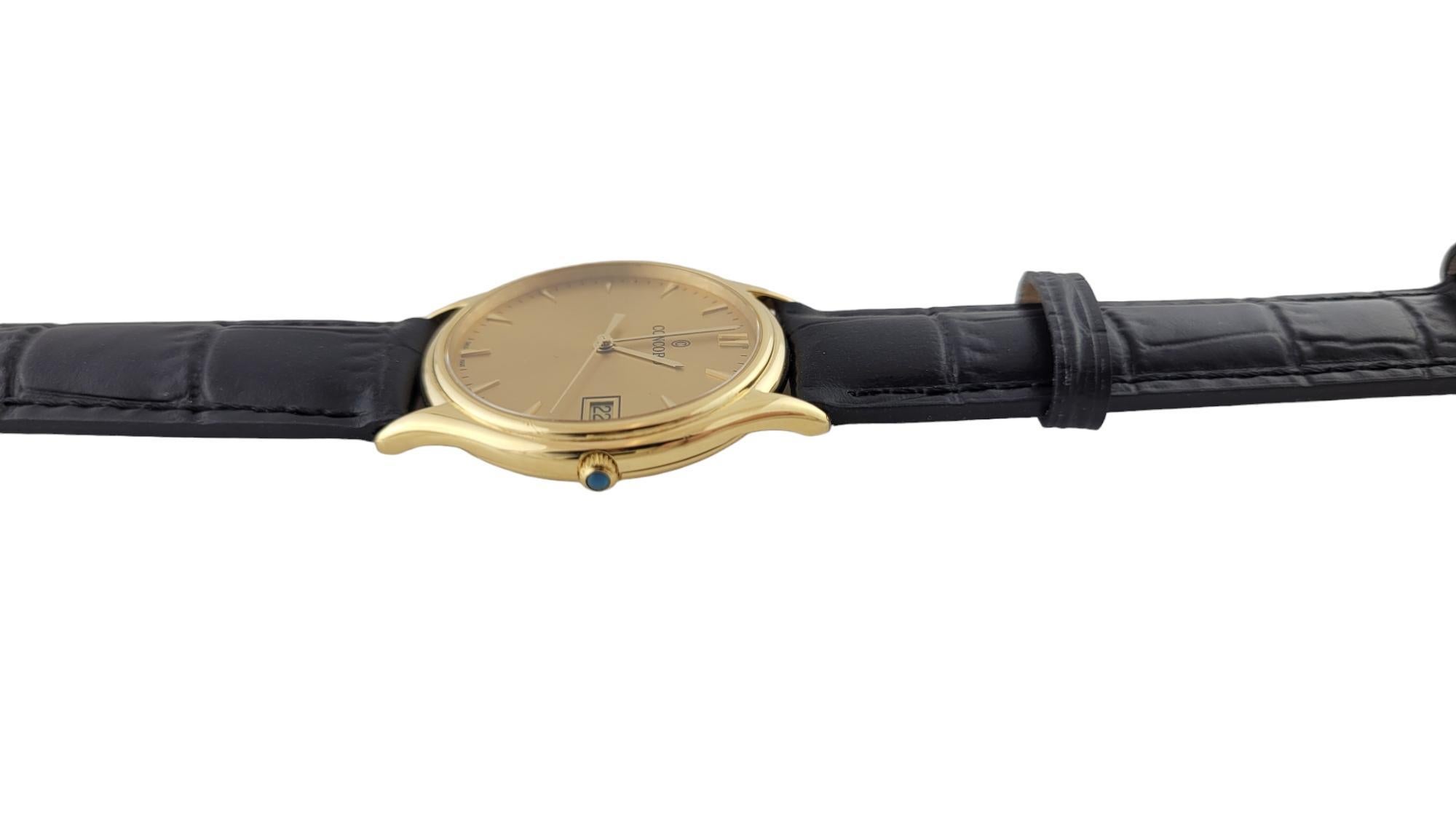 Concord 18K Yellow Gold Classic Men's Watch 58.78.214 Quartz #17229 In Good Condition In Washington Depot, CT