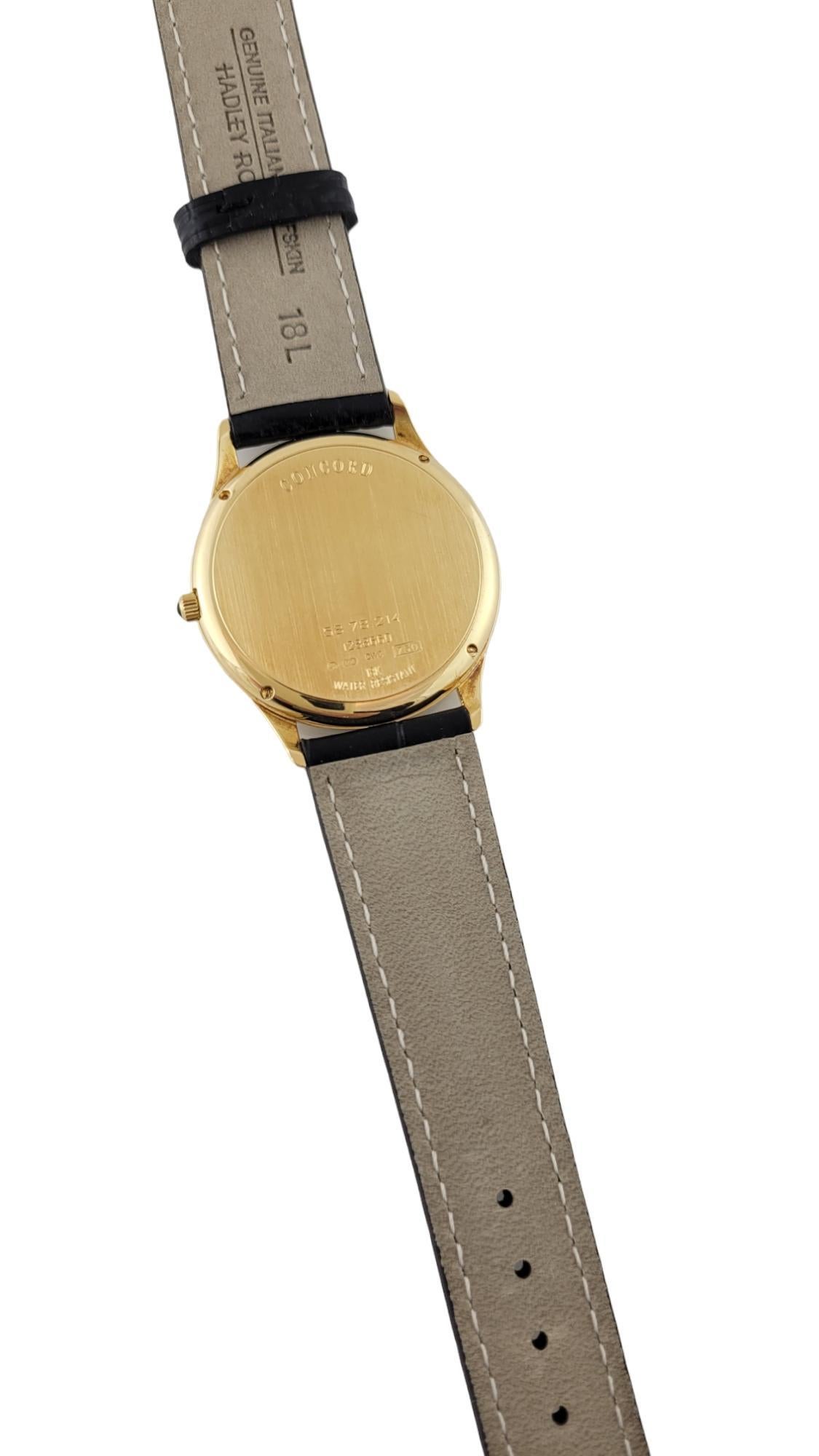 Concord 18K Yellow Gold Classic Men's Watch 58.78.214 Quartz #17229 For Sale 3
