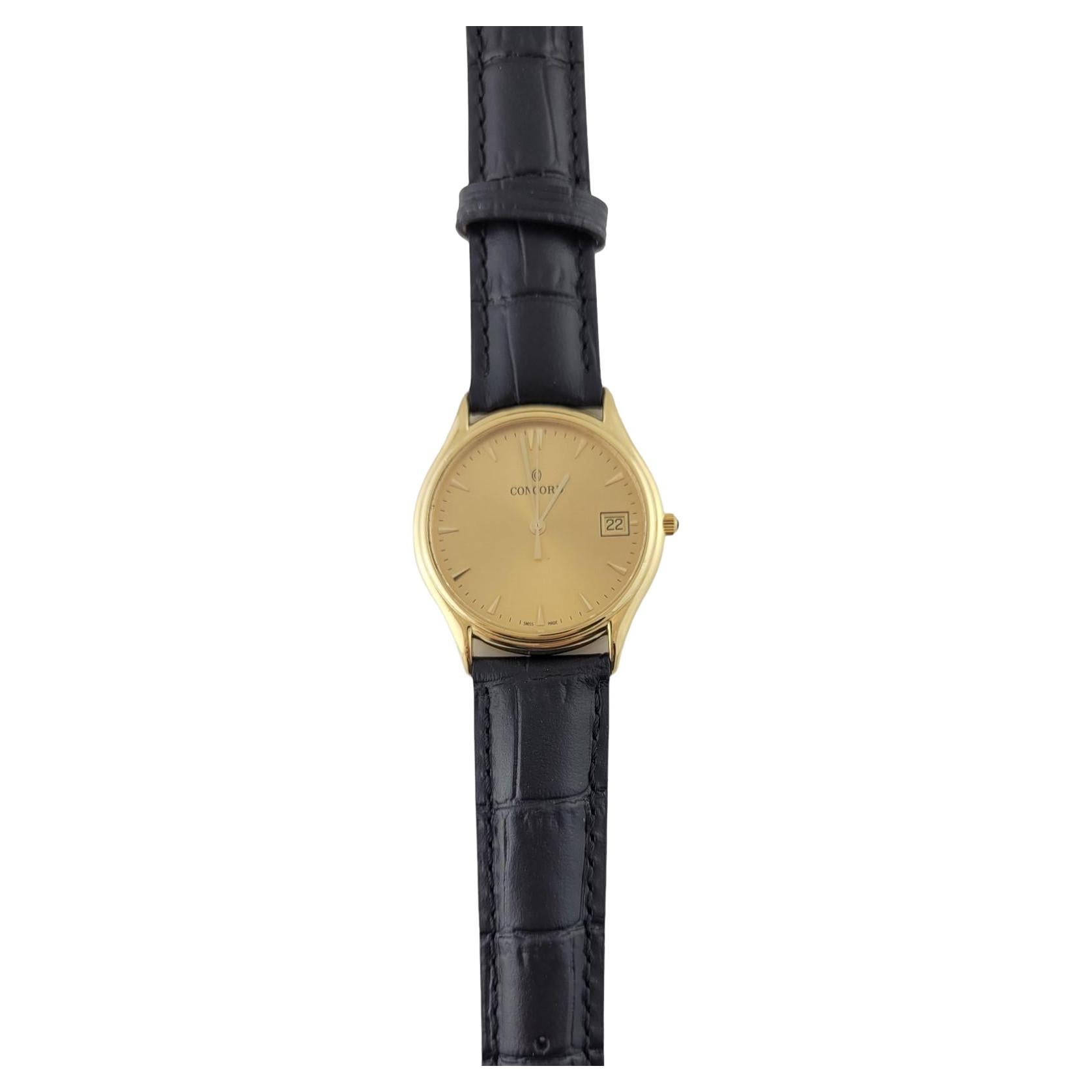 Concord 18K Yellow Gold Classic Men's Watch 58.78.214 Quartz #17229 For Sale